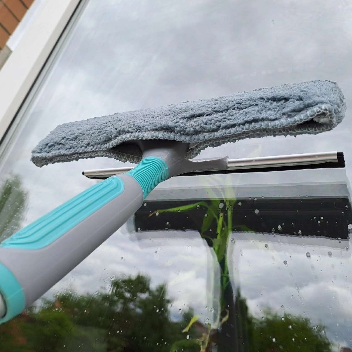 5 Щетка для мытья окон Hausmann с прямой телескопической ручкой фото 5