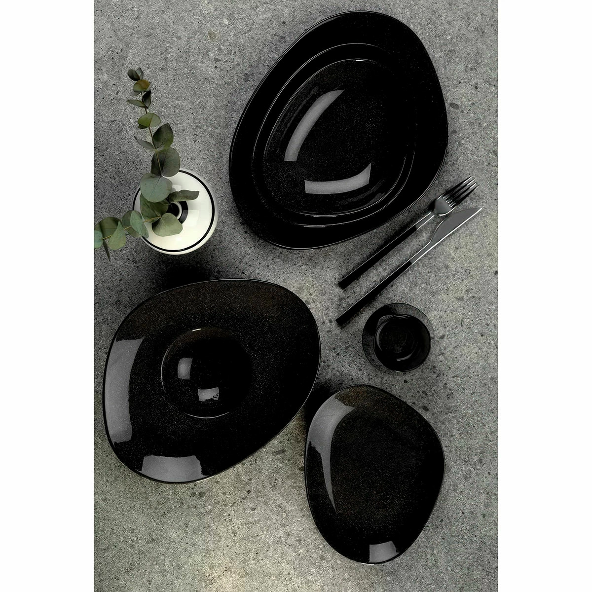 2 Салатник Kutahya Galaxy 0,6л, черный фото 2