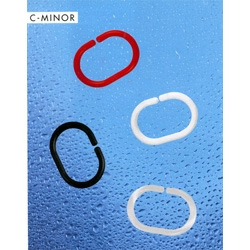 Кольца для штор Spirella C-minor, 12шт, цвет прозрачный фото 2