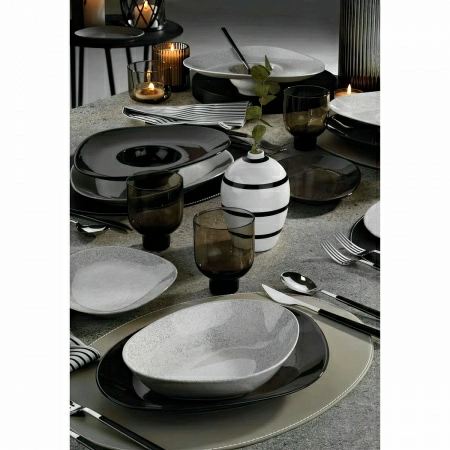 Тарелка глубокая Kutahya Galaxy 25см, бежевый фото 3