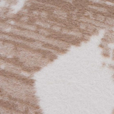 3 Плед 200x220см Pappel Scotch Jacquard, белый с бежевым фото 3