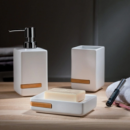 Дозатор для жидкого мыла Spirella Oslo, белый фото 3